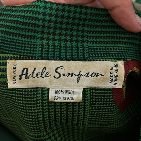 Vintage 70/80 Adel Simpson NY Wool Dress Size Large - Picture 12 of 14